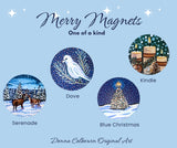 Blue Christmas Magnet