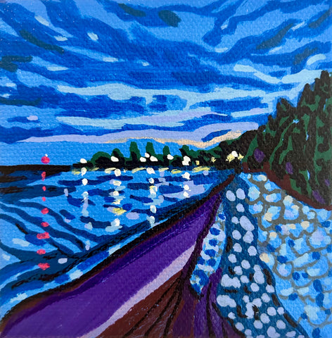 Lake Huron Pier Nightview