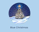 Blue Christmas Magnet