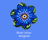 Blue Lotus Magnet