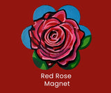 Red Rose Magnet