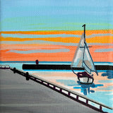 Bayfield Pier and Sailboat