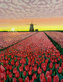 Tiptoe Through the Tulips 14" x 18" Print