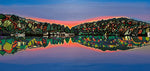 painting lake sunset donna colbourn 