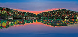 painting lake sunset donna colbourn 