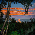 lake huron sunset painting donna colbourn 