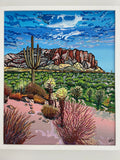 Superstitious Mountain 16" x 20" Print