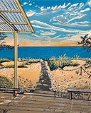 Lake Huron beach painting donna colbourn